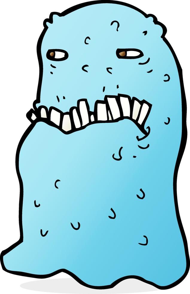 cartoon gross ghost vector