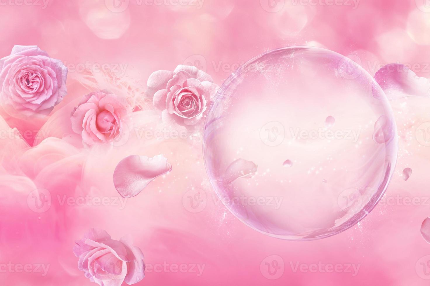 bubble background for cosmetics product photo
