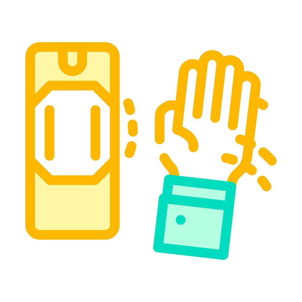 motion sensor color icon vector illustration color