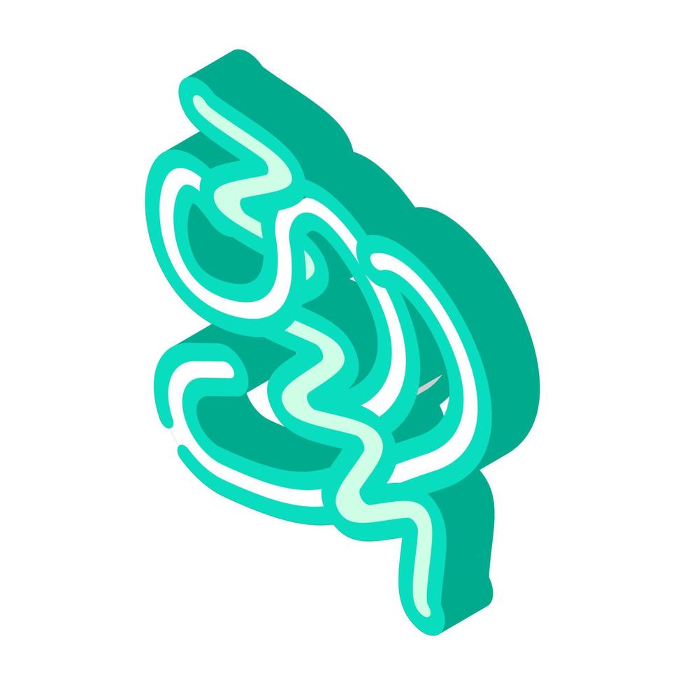 arthrospira plantesis seaweed isometric icon vector illustration