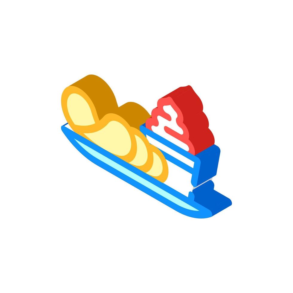chips with spicy sauce glyph icon vector illustration