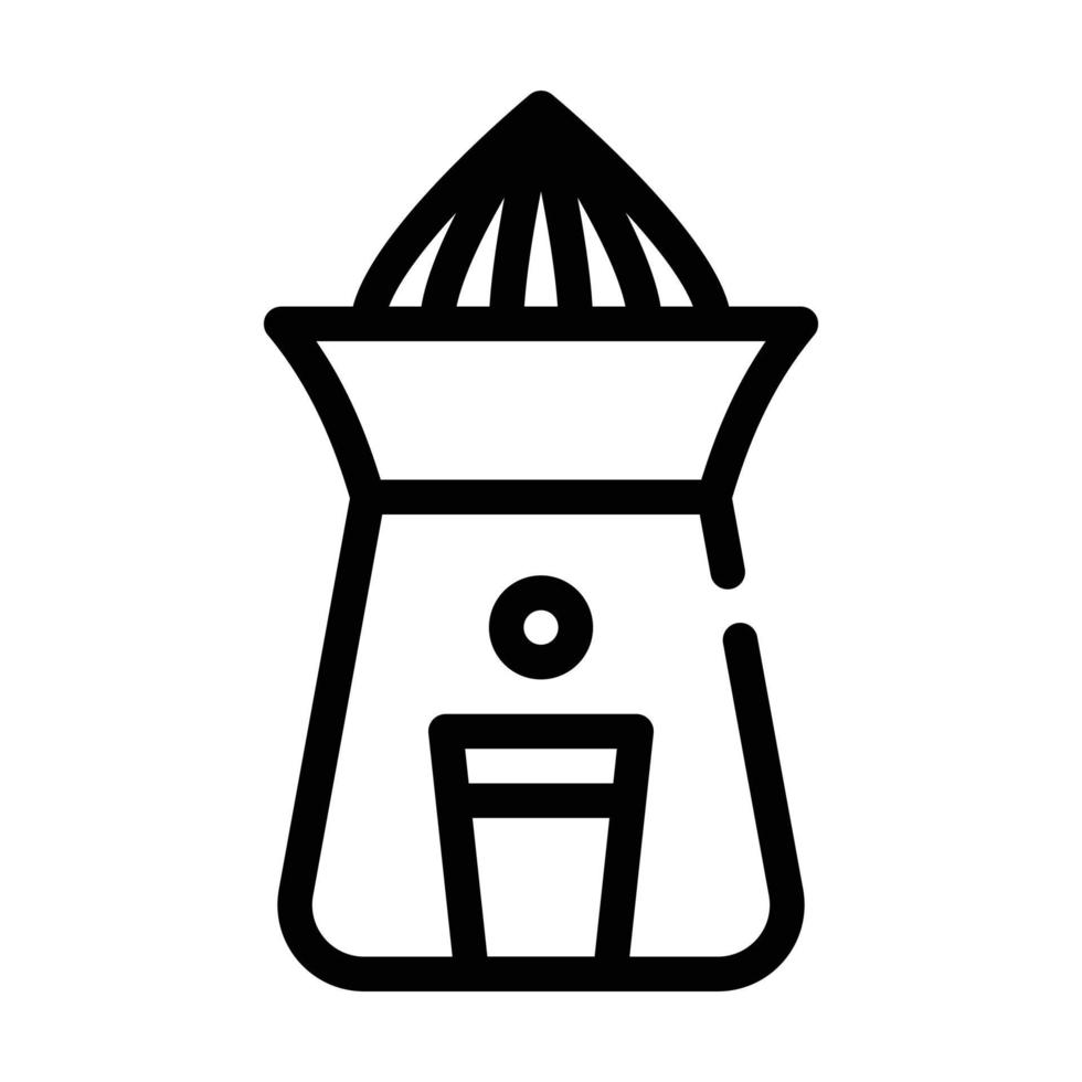 ilustración de símbolo de vector de icono de línea de equipo exprimidor
