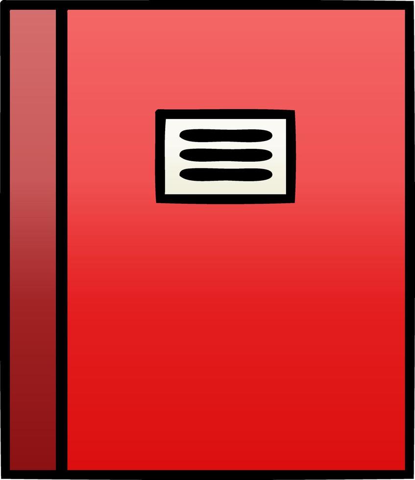 gradient shaded cartoon journal book vector