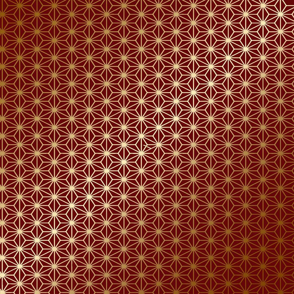 Elegant pattern design in red and gold vector