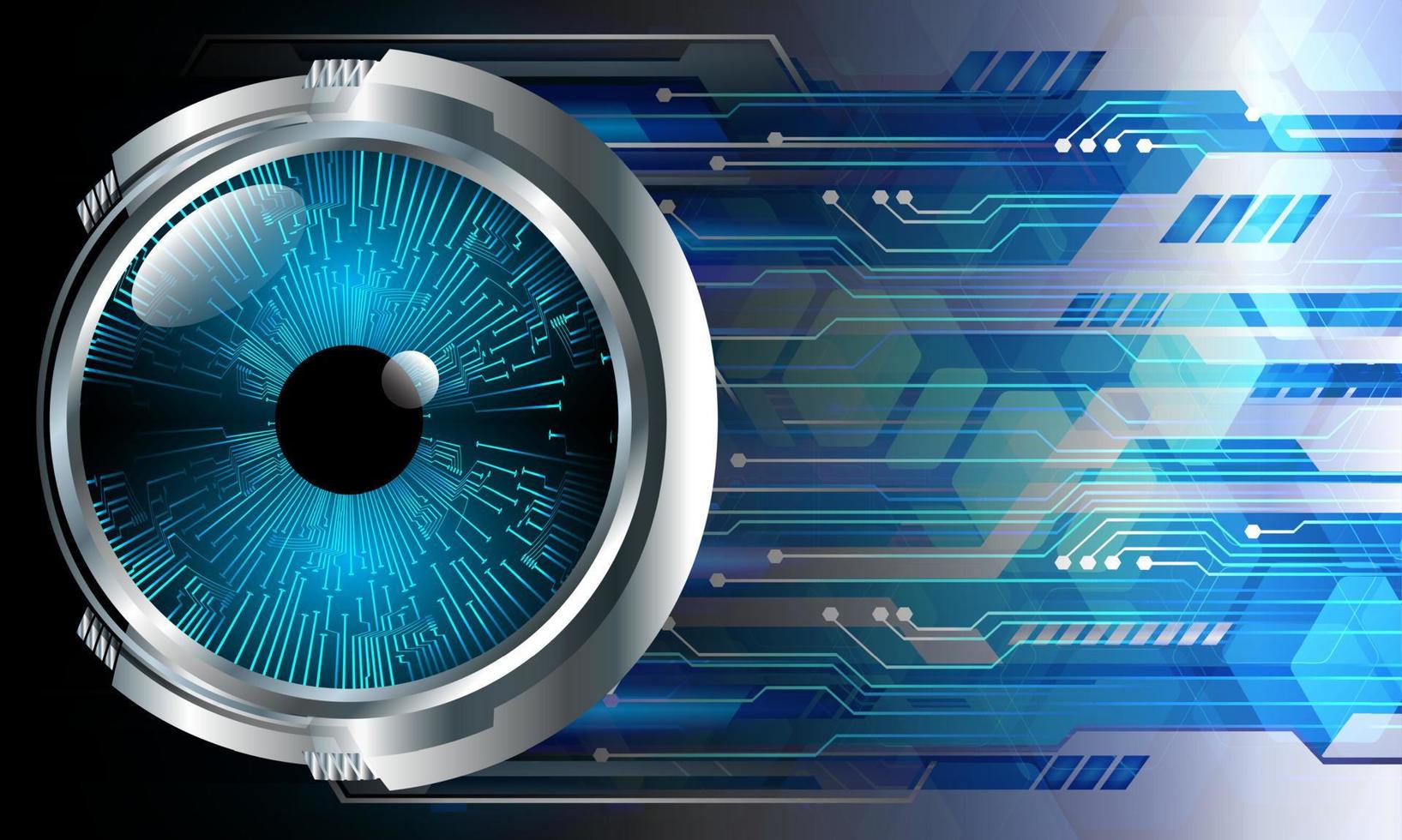 eye cyber circuit future technology concept background vector