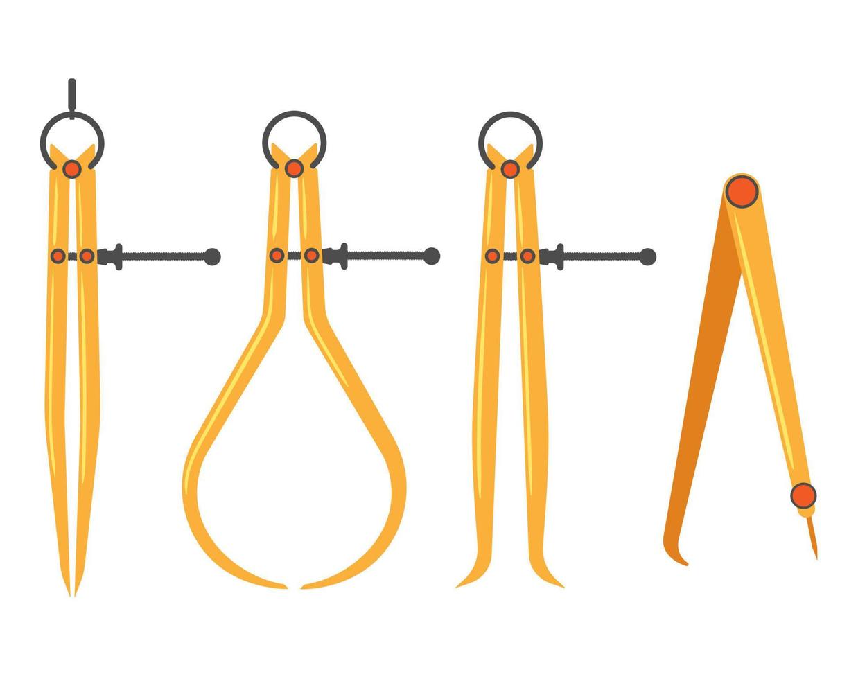 caliper tools vector icon for measuring workpieces