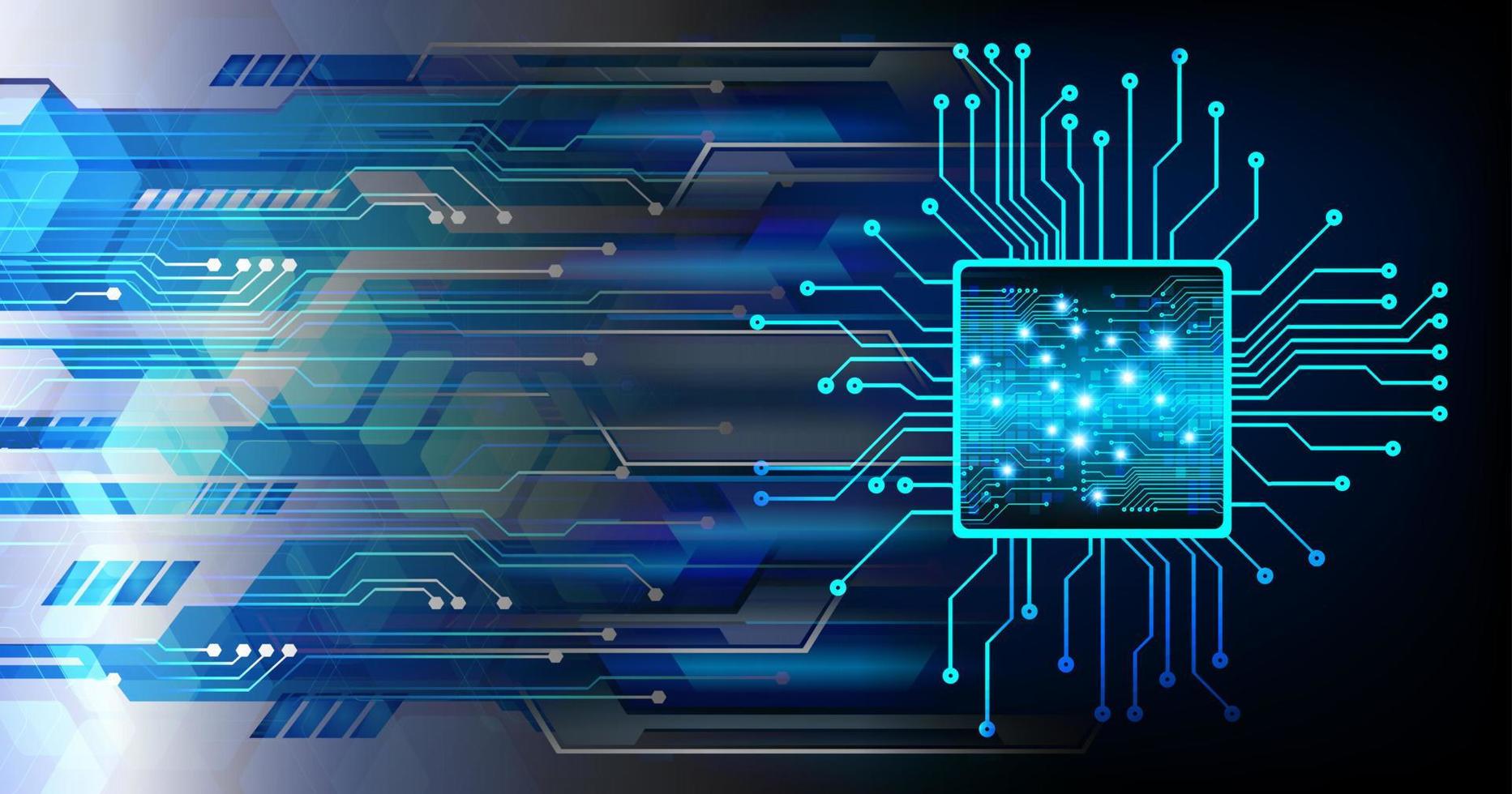 Fondo de concepto de tecnología futura de circuito cibernético vector