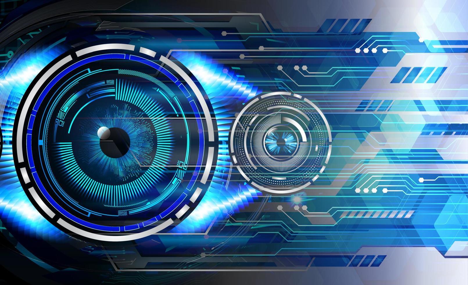 eye cyber circuit future technology concept background vector