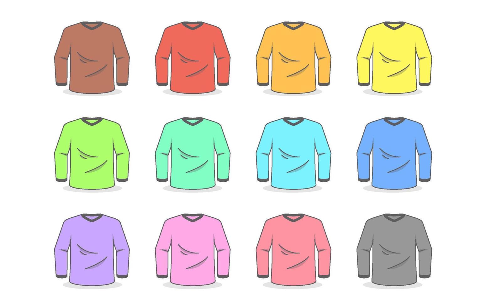 Flat T-Shirt Mock Up vector