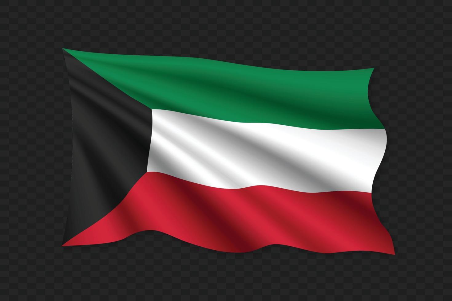 3D Waving Flag vector