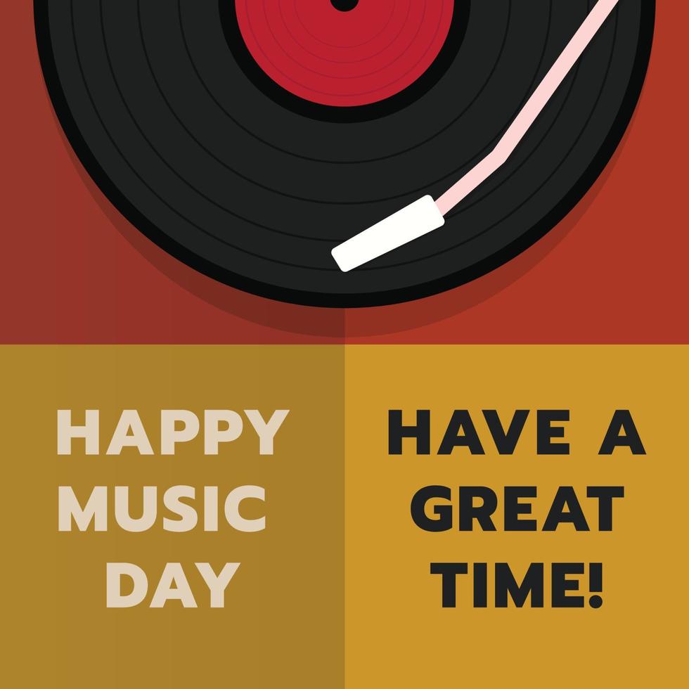 world music day celebration flat design vector