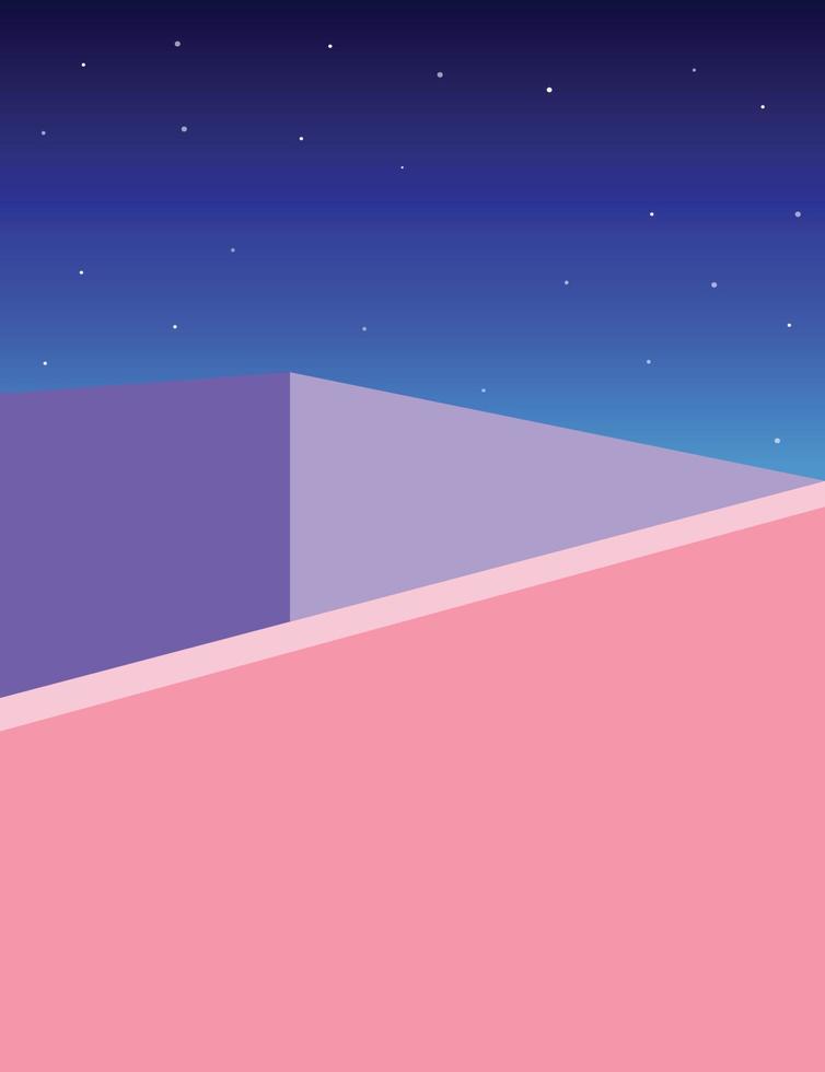 arquitectura minimalista con hermosos paisajes de fondo vector