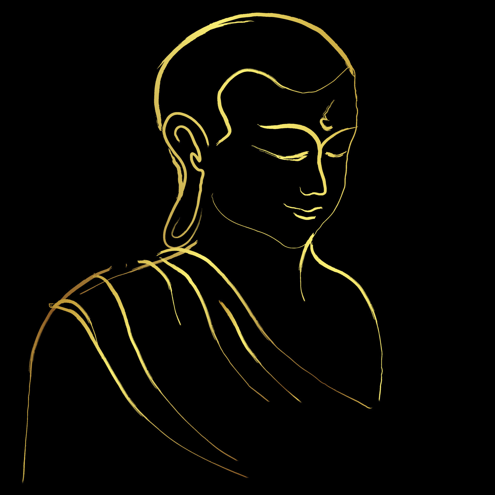 Drawing Buddha Statue Vector & Photo (Free Trial) | Bigstock