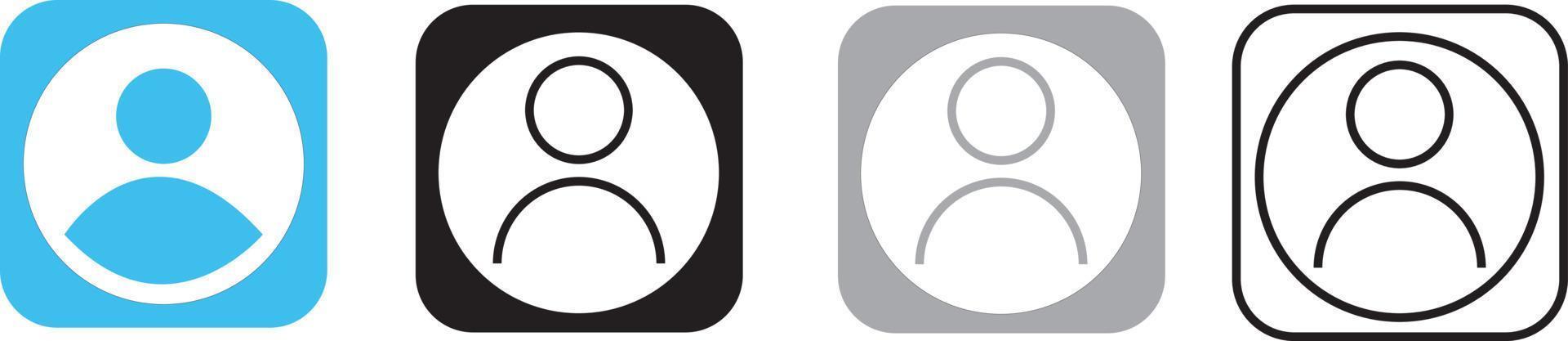 Account, user, login app icon vector design illustration material