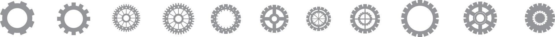 Gear Icon Set , Vector Collection of Gears