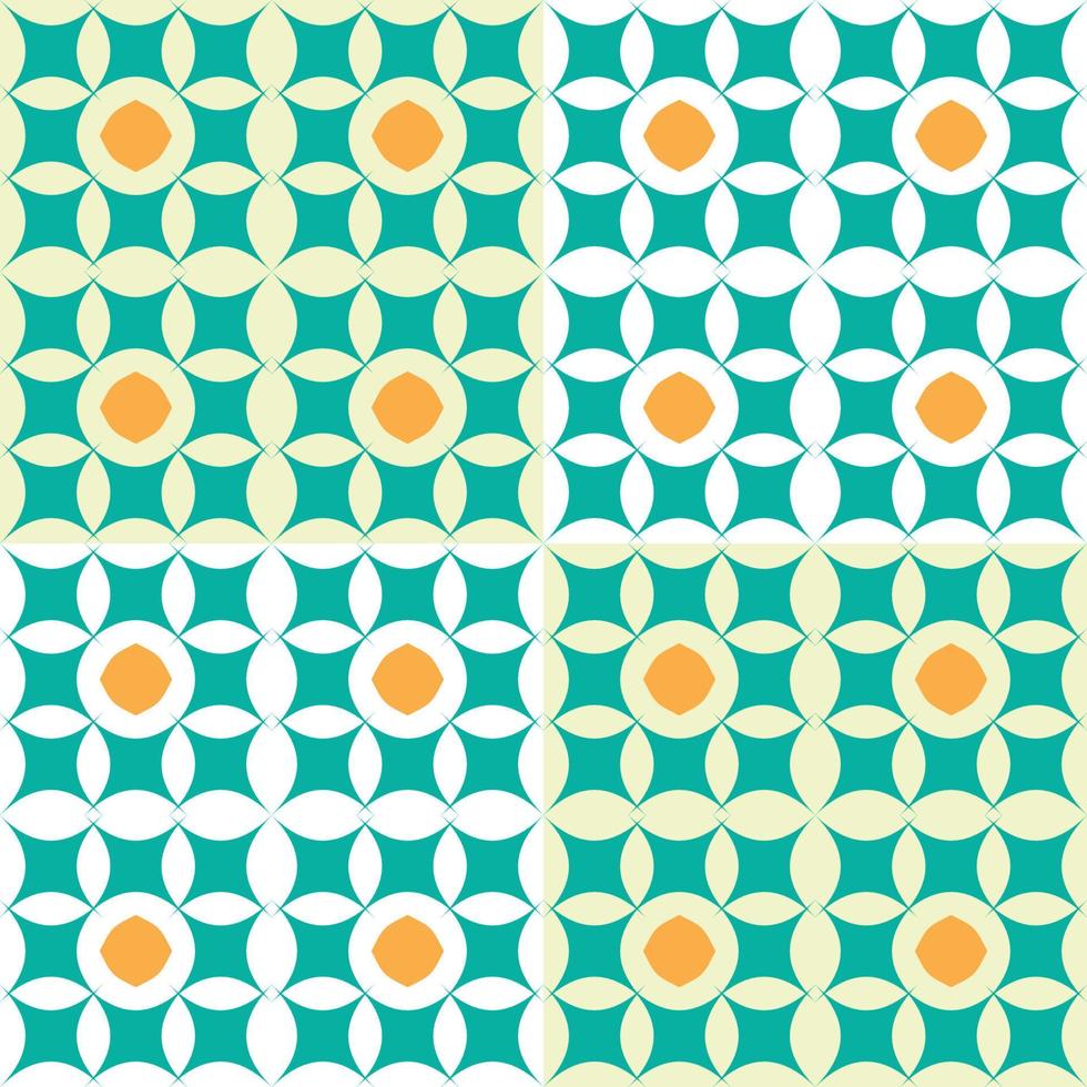 Abstract Geometric Pattern with simple shapes and figures vector