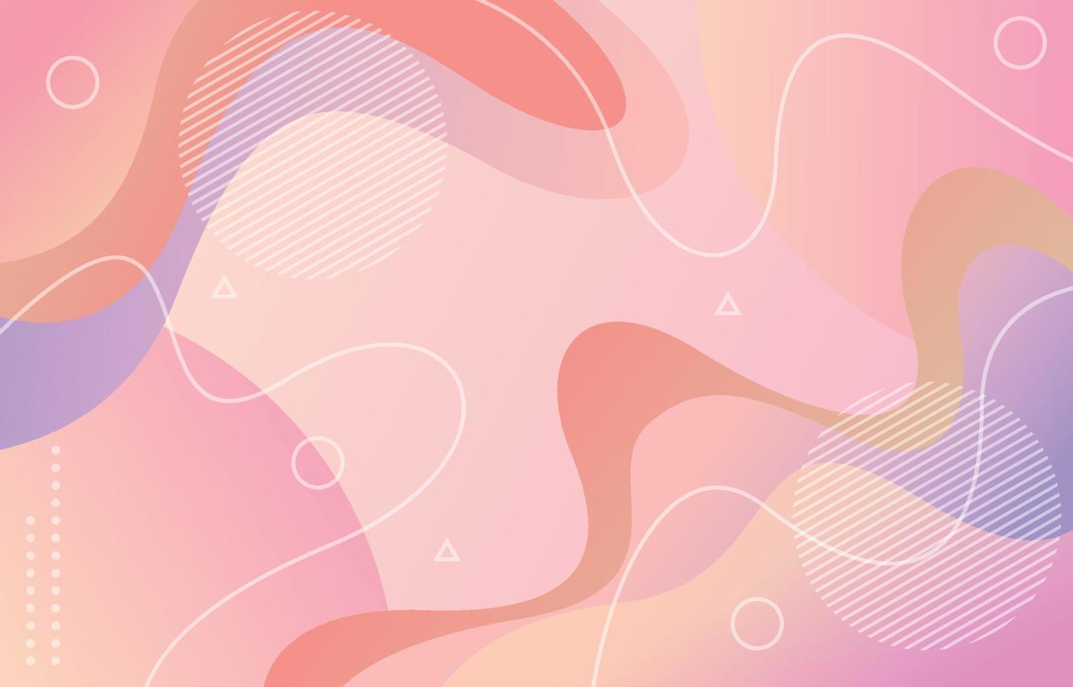 Pastel Gradient Color Geometruc Fluid Background vector