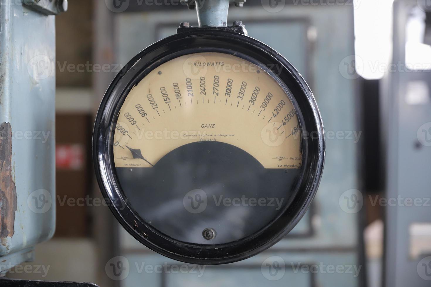 Control Panel of an old Power Plant photo