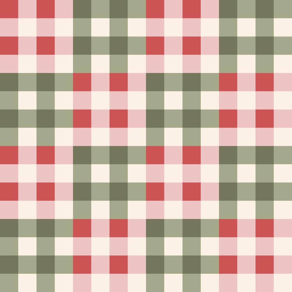 Illustrator vector seamless of red and green checkered pattern