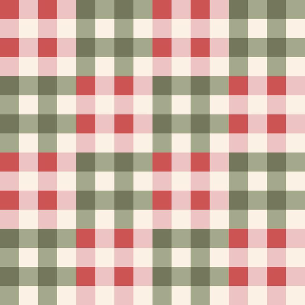 Illustrator vector seamless of red and green checkered pattern