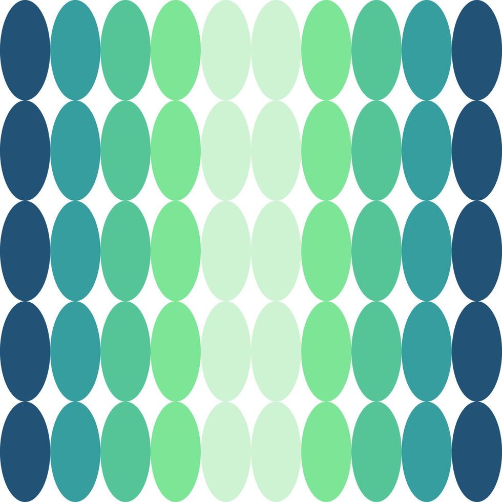 Illustrator vector of a row of oval with green gradient, abstract seamless green gradient background