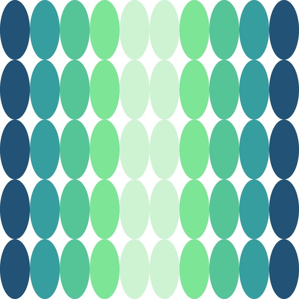 Illustrator vector of a row of oval with green gradient, abstract seamless green gradient background