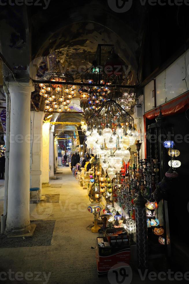 Colorful Turkish Laterns in Istanbul, Turkey photo