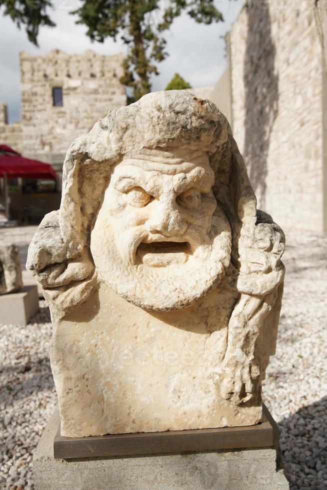Sculpture in Bodrum Castle, Mugla, Turkey photo