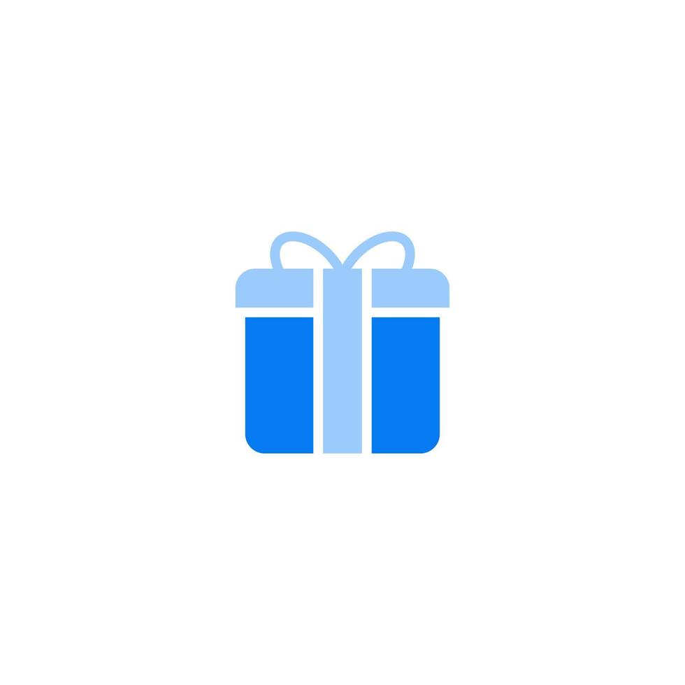 Gift flat line icon. linear style sign for mobile concept and web design. Outline vector icon. Symbol, logo illustration. Vector graphic