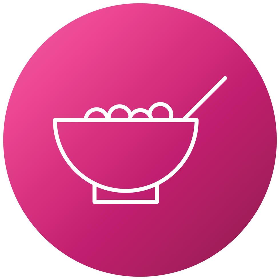 Cereal Bowl Icon Style vector