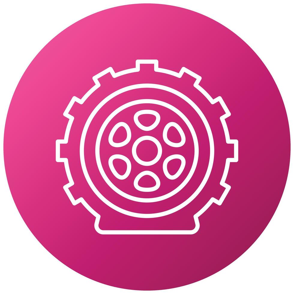 Flat Tire Icon Style vector
