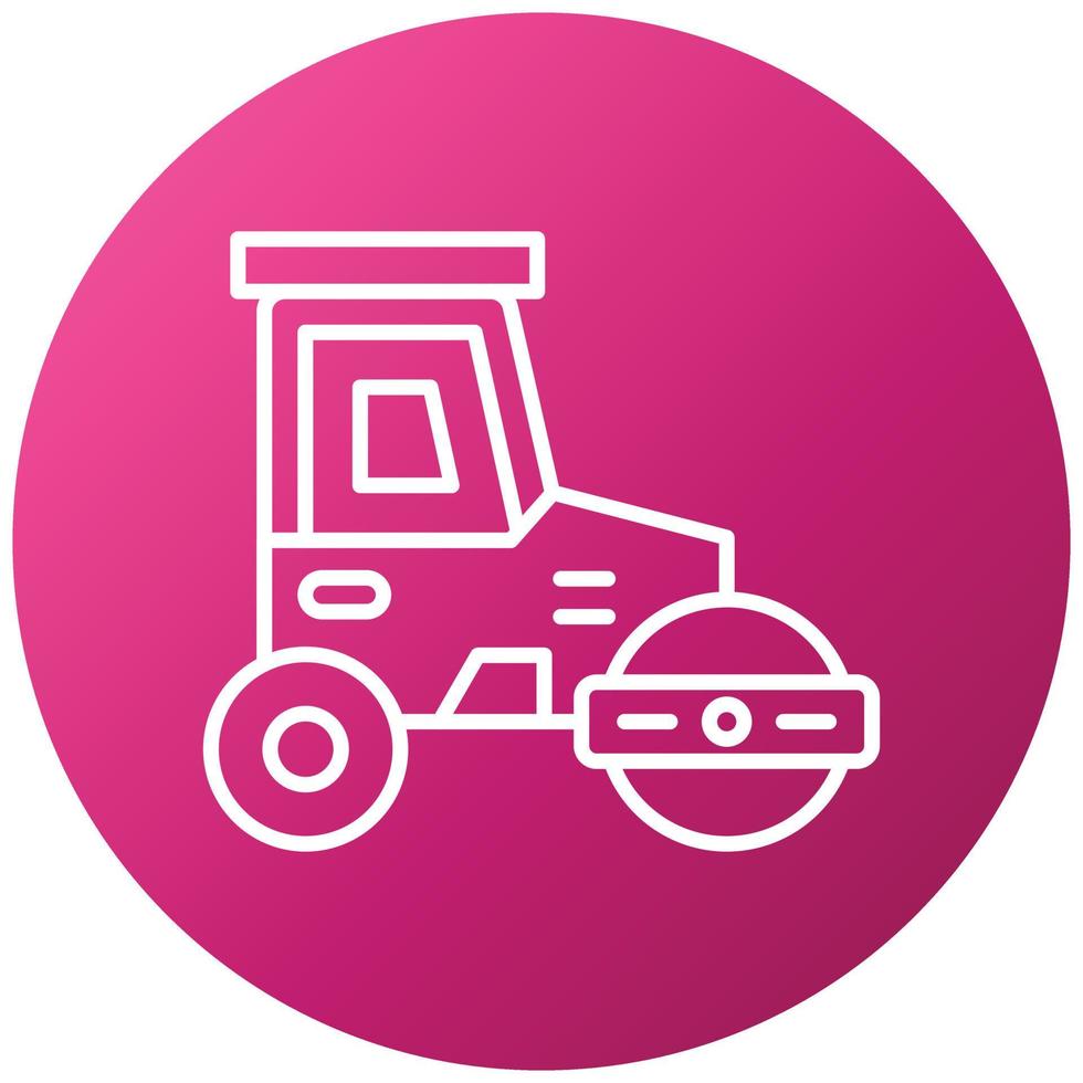 Road Roller Icon Style vector
