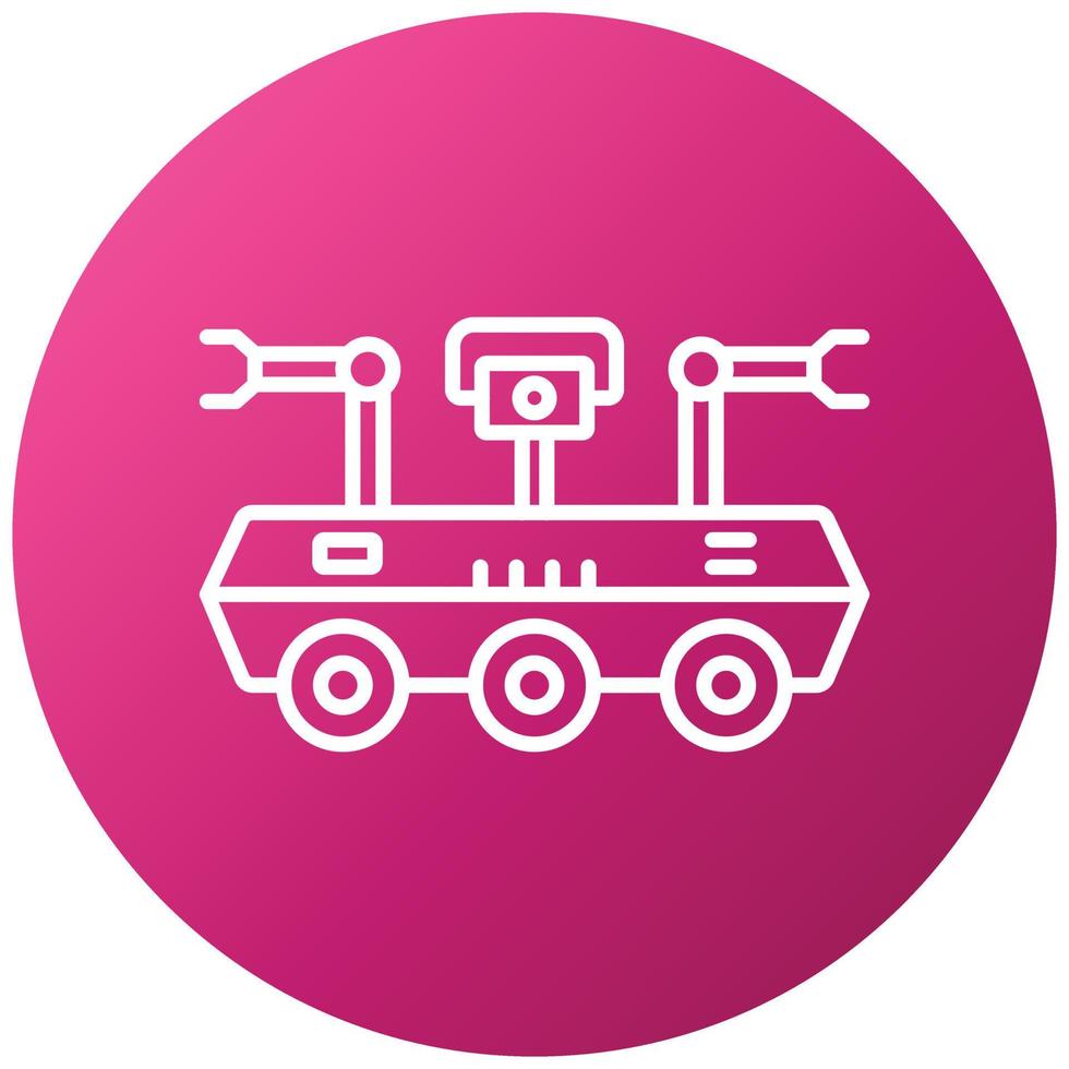 Space Robot Icon Style vector