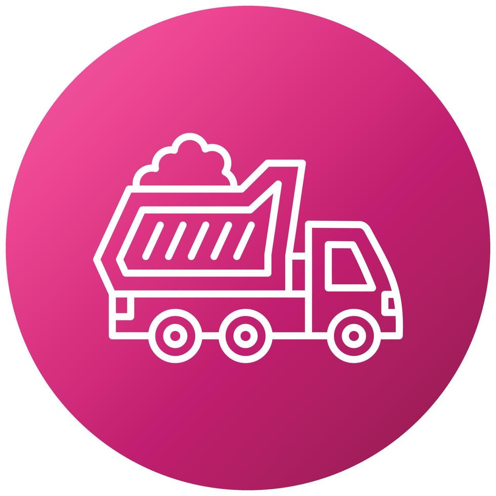 Dump Truck Icon Style vector