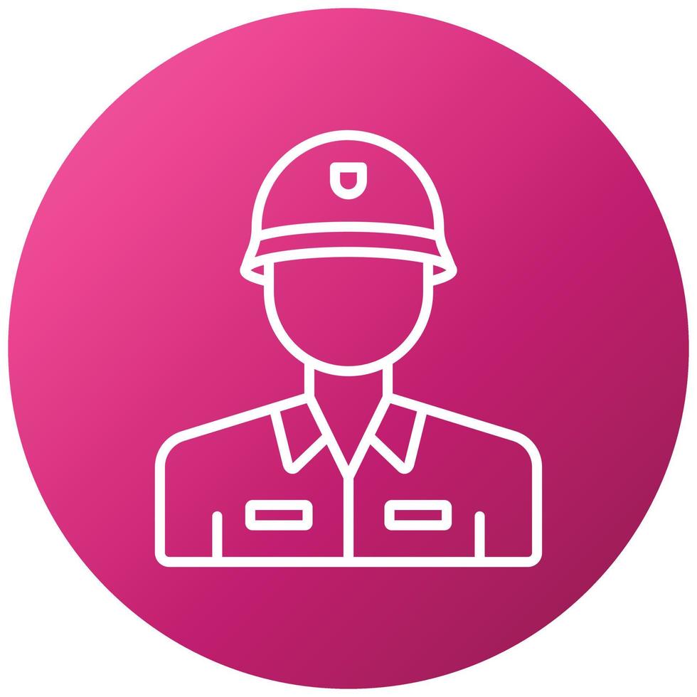 Army Soldier Icon Style vector