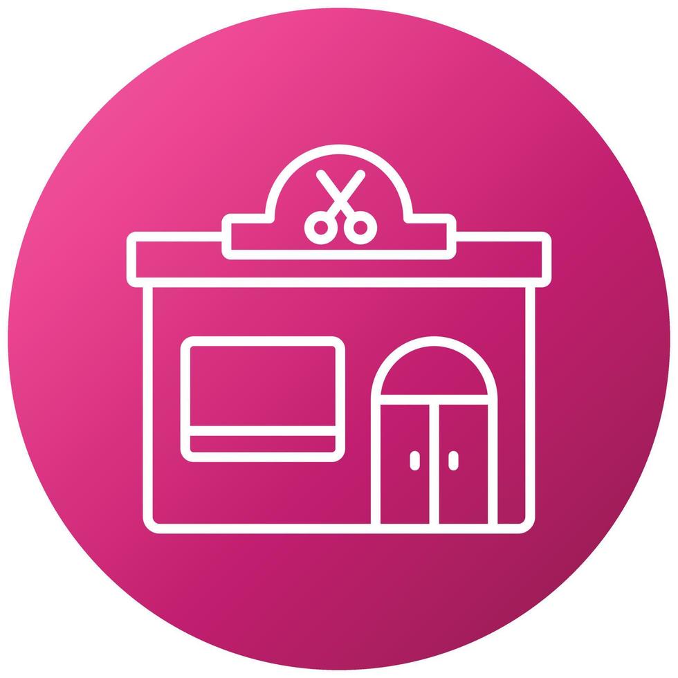 Barber Shop Icon Style vector