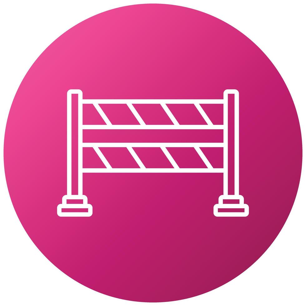 Police Barrier Icon Style vector