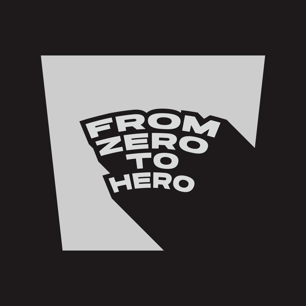 From zero to hero design vector illustration 8378910 Vector Art at Vecteezy