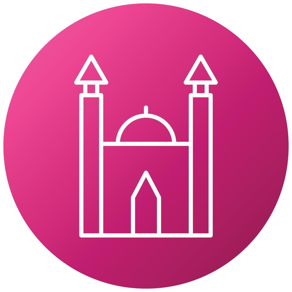 Mosque Icon Style vector