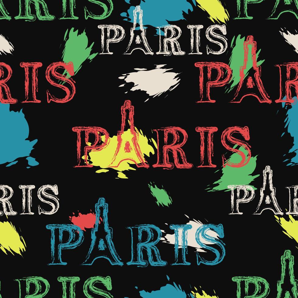 paris abstracto forma patrón sin costuras ilustración vectorial.textil de textura y productos de impresión vector