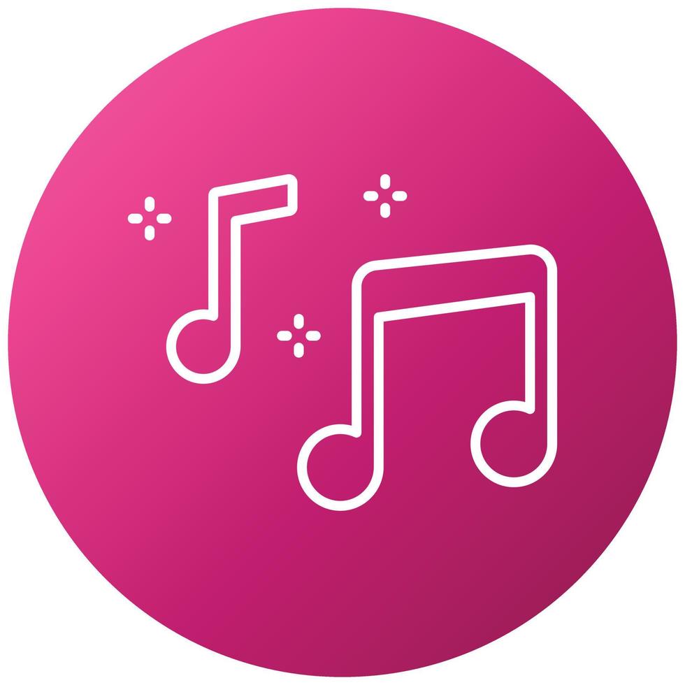 Musical Note Icon Style vector