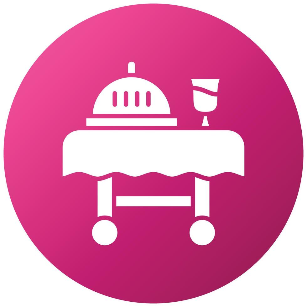 Serving Cart Icon Style vector