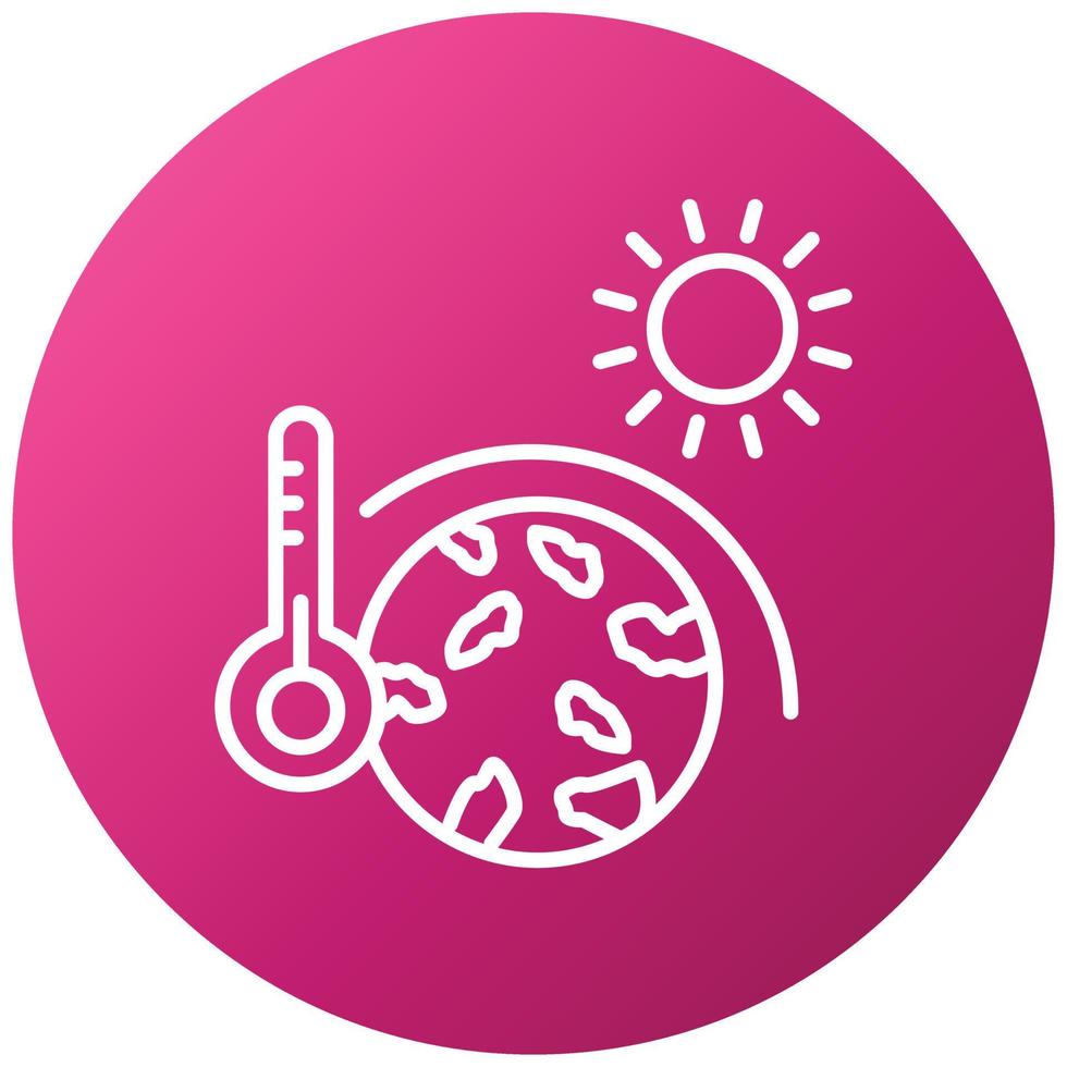 Greenhouse Effect Icon Style vector