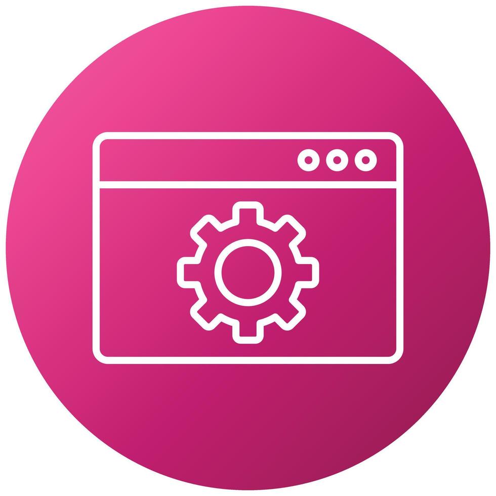 Web Optimization Icon Style vector