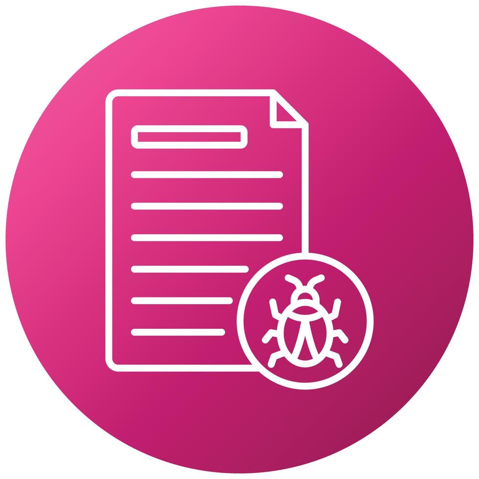 Infected File Icon Style vector