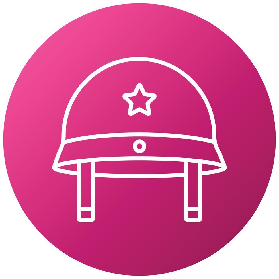 Military Hat Icon Style vector