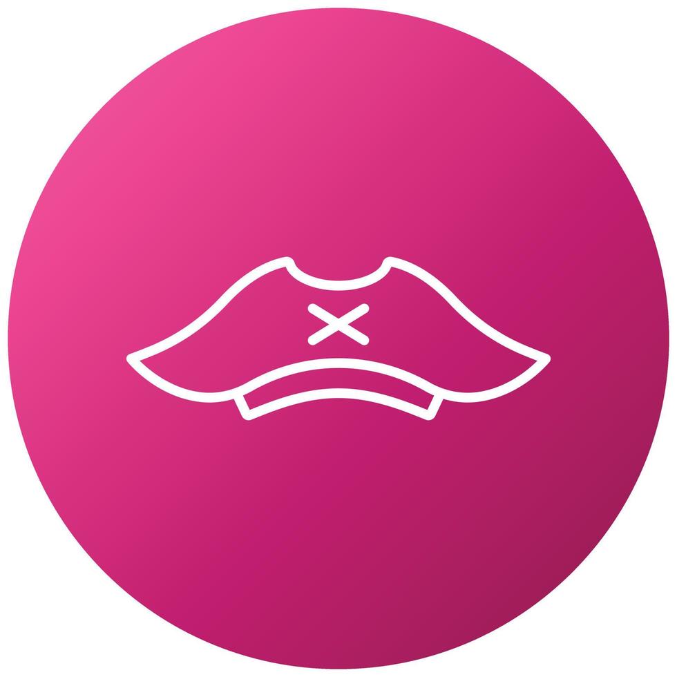 Pirate Cap Icon Style vector