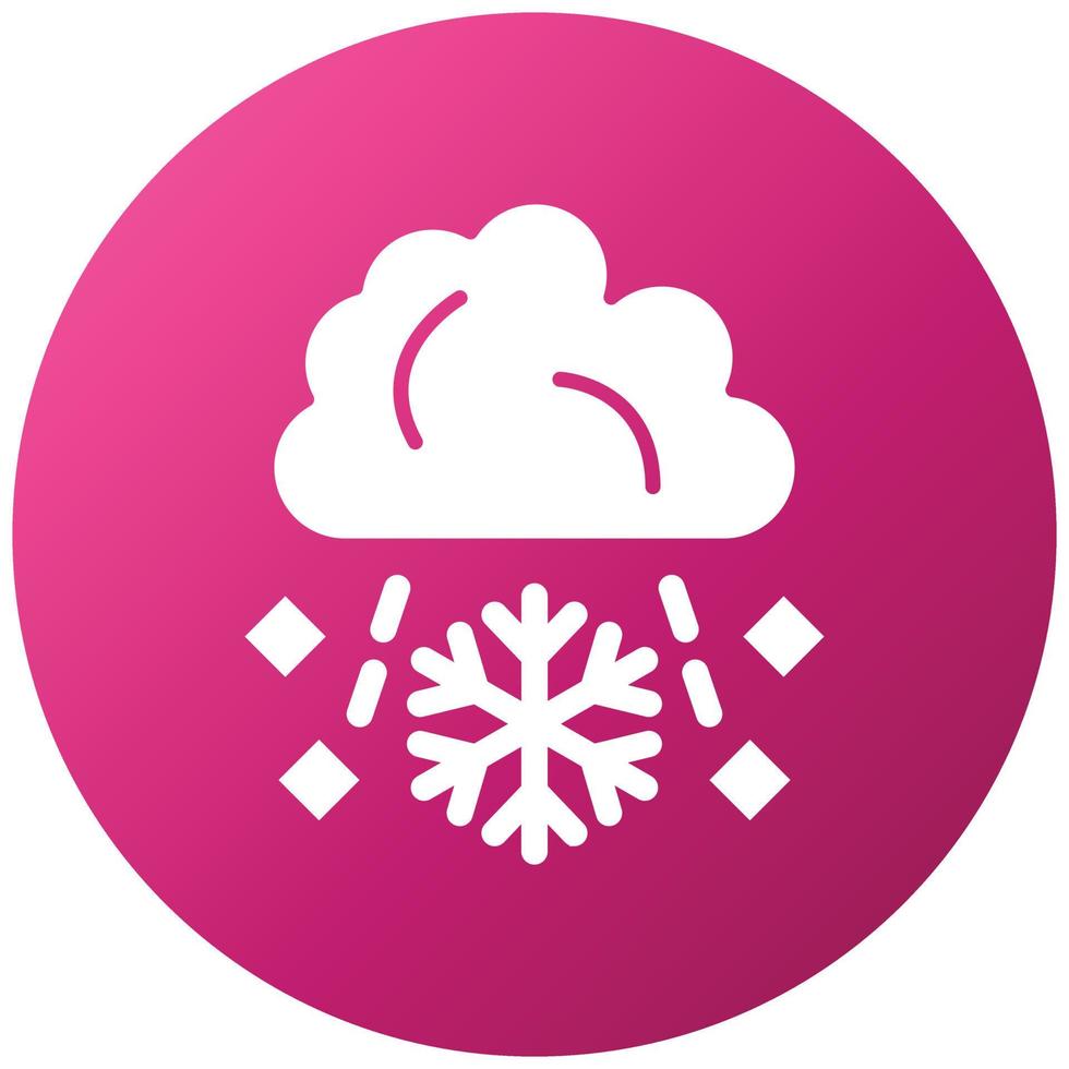 estilo de icono de granizo vector