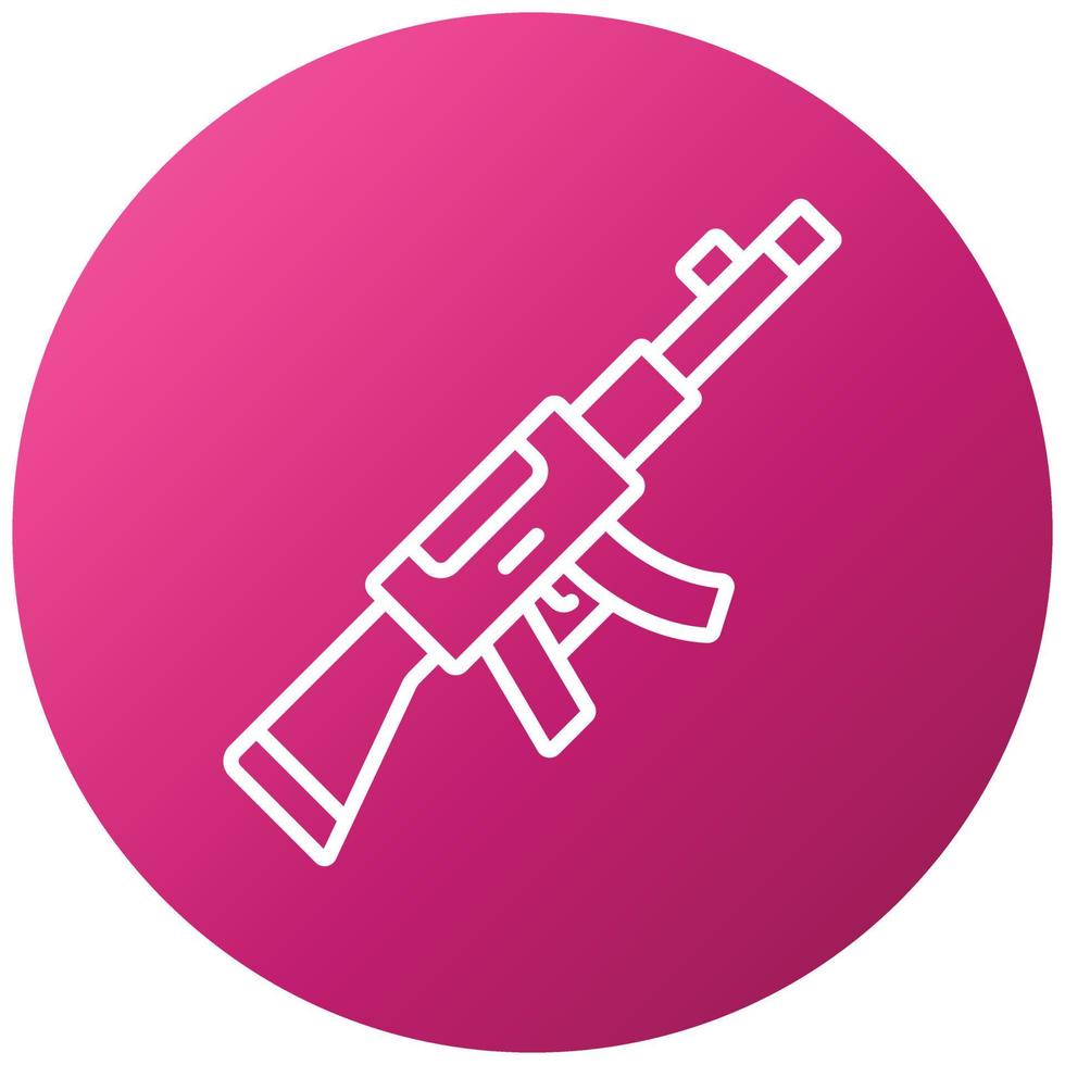 Machine Gun Icon Style vector