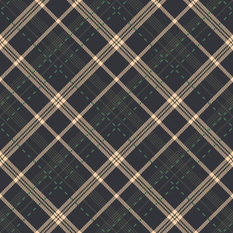 textura de tela de tartán marrón con línea punteada diagonal verde, adecuada para manta, falda, camisa, mantel y otro diseño textil de tela vector